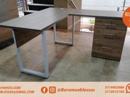 ESCRITORIOS EN L MADECOR